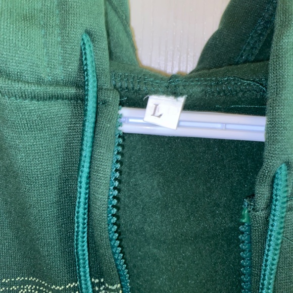 Y2K Graphic Green Zip up Hoodie - Picture 3 of 3